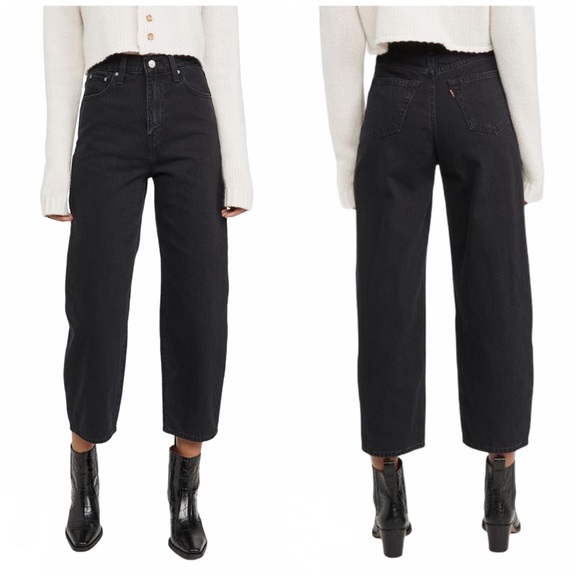 Levi's Denim - NEW Levi’s Balloon Leg Black Denim Cropped Jeans